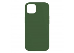 Чехол силиконовый для iPhone 13 mini (5.4) тонкий темнозеленый