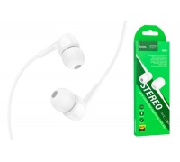 Наушники вакуумные проводные HOCO M99 Celestial universal earphones with microphone (белый)