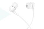 Наушники вакуумные проводные HOCO M99 Celestial universal earphones with microphone (белый)