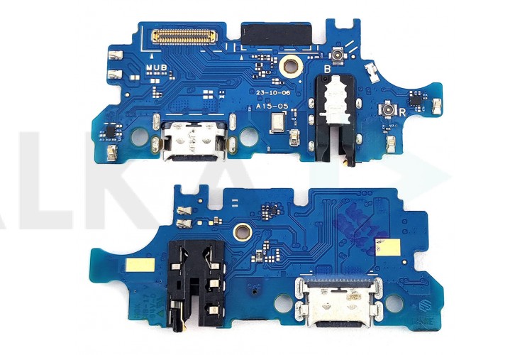 Шлейф для Samsung A155F/ A156B Galaxy A15 4G/ 5G с разъемом зарядки + разъем гарнитуры (плата)