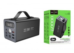 Универсальный дополнительный аккумулятор Power Bank HOCO J138 60000mAh 22.5W+PD20W+DC12V (черный)