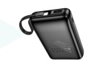 Универсальный дополнительный аккумулятор Power Bank HOCO J134A with cable(USB-C) (10000mAh) (черный)
