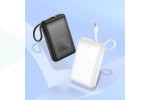 Универсальный дополнительный аккумулятор Power Bank HOCO J134A with cable(USB-C) (10000mAh) (черный)