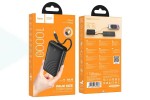 Универсальный дополнительный аккумулятор Power Bank HOCO J134A with cable(USB-C) (10000mAh) (черный)