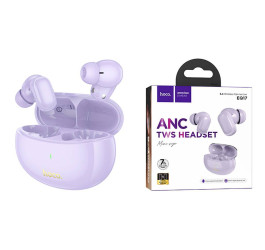 Наушники вакуумные беспроводные HOCO EQ17 wireless wireless ANC BT headset (голубая звезда)