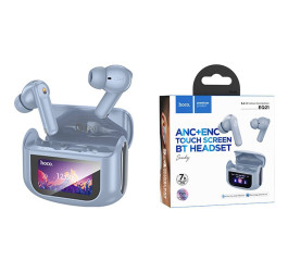 Наушники вакуумные беспроводные HOCO EQ21 ANC+ENC wireless BT headset (голубая звезда)