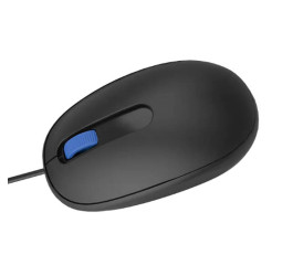 Мышь проводная Perfeo "OVAL", бесшумная, 3 кн, кабель 1,8м, DPI 1000, USB, чёрн.
