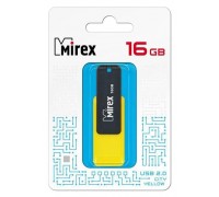 Флешка USB 2.0 Mirex CITY YELLOW 16GB (ecopack)