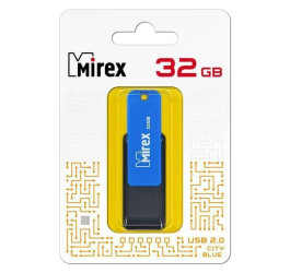 Флешка USB 2.0 Mirex CITY BLUE 32GB (ecopack)