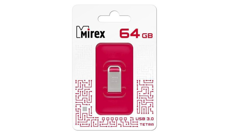 Флешка USB 3.0 Mirex TETRA 64GB (ecopack)