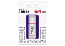 Флешка USB 2.0 Mirex KNIGHT WHITE 64GB (ecopack)