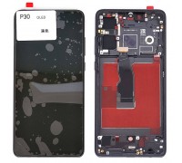 Дисплей для Huawei P30 (ELE-L29) в сборе с тачскрином + рамка (черный) org