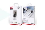 Сетевое зарядное устройство USB +  USB-C + кабель Lightning - Type-C XO CE05(EU) GAN PD30W+QC3.0 18W Brown