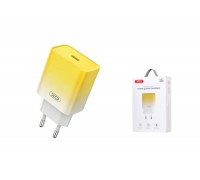 Сетевое зарядное устройство USB-C XO CE18 (EU) PD30W fast charging yellow