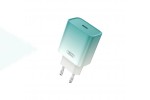 Сетевое зарядное устройство USB-C + кабель Lightning - Type-C XO CE18 (EU) PD30W fast charging green