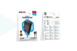 Сетевое зарядное устройство USB + кабель Type-C BOROFONE BAS71A Source 2100 mAh черный