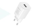 Сетевое зарядное устройство USB-C BOROFONE BA101A Pudding (белый)