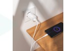 Сетевое зарядное устройство USB-C + кабель Mciro USB - USB BOROFONE BA101A Pudding (белый)