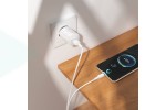 Сетевое зарядное устройство USB + кабельType-C BOROFONE BA101A Pudding 2100 mAh белый