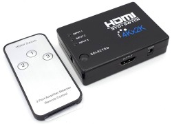 Переключатель 3 HDMI (мама) - HDMI (мама) UltraHD 4K с пультом