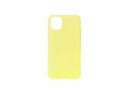 Чехол силиконовый iPhone 11 Pro (5.8) плотный матовый (серия Colors) (желтый)