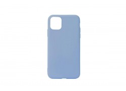 Чехол силиконовый iPhone 11 Pro (5.8) плотный матовый (серия Colors) (ярко-голубой)