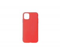 Чехол силиконовый iPhone 11 Pro Max (6.5) плотный матовый (серия Colors) (ярко-красный)