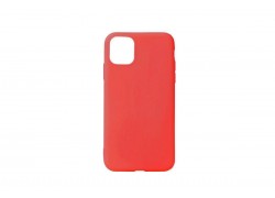 Чехол силиконовый iPhone 11 Pro Max (6.5) плотный матовый (серия Colors) (ярко-красный)
