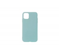 Чехол силиконовый iPhone 11 Pro Max (6.5) плотный матовый (серия Colors) (светло-бирюзовый)