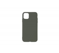 Чехол силиконовый iPhone 11 Pro Max (6.5) плотный матовый (серия Colors) (оливковый)