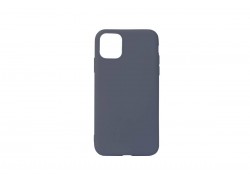 Чехол силиконовый iPhone 11 Pro Max (6.5) плотный матовый (серия Colors) (темно-синий)