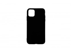 Чехол силиконовый iPhone 11 Pro Max (6.5) плотный матовый (серия Colors) (черный)