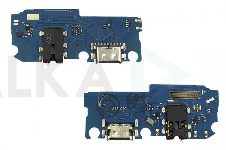 Шлейф для Samsung A125F/ M127F Galaxy A12/ M12 с разъемом зарядки + разъем гарнитуры (плата)