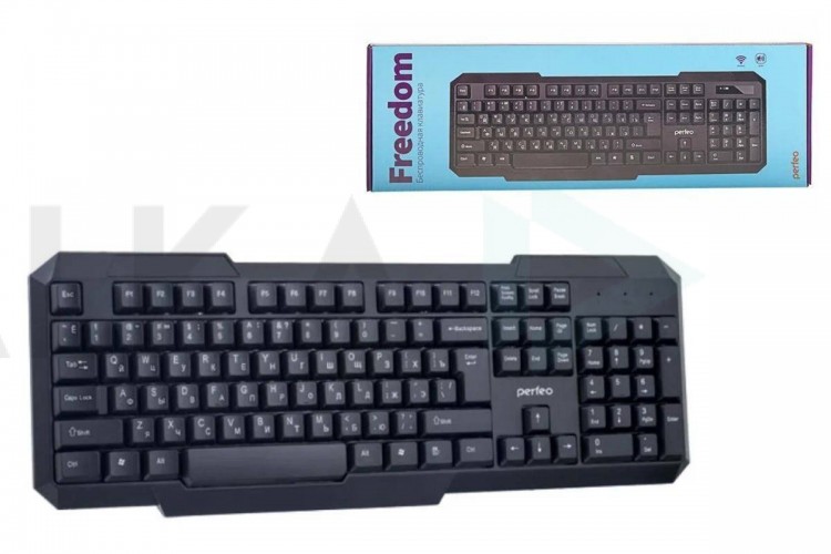 Клавиатура беспроводная Perfeo "FREEDOM" USB PF_5191 (черный)