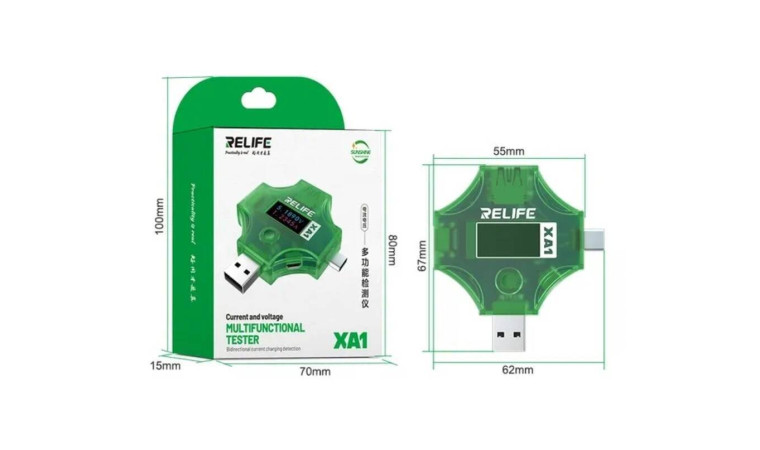 Тестер заряда RELIFE XA1 USB/ Type-C Тестер заряда RELIFE XA1 USB/ Type-C