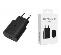 Сетевое зарядное устройство USB-C Samsung PD Adapter 25W EP-TA800 (черный) без логотипа