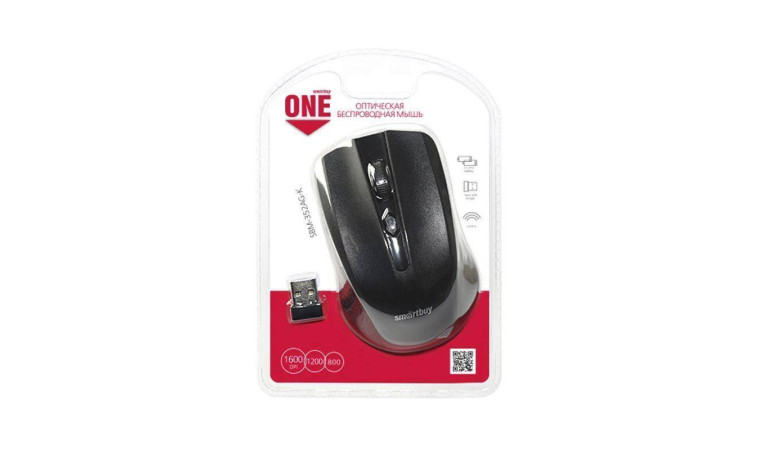 Мышь беспроводная Smartbuy ONE 352 (SBM-352AG-K) (черный) Мышь беспроводная Smartbuy ONE 352 (SBM-352AG-K) (черный)