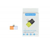 Переходник делитель lightning выход на 2 lightning вход iPhone