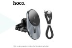 Держатель автомобильный для телефона HOCO CA91 Magic wireless fast charging car holder черный