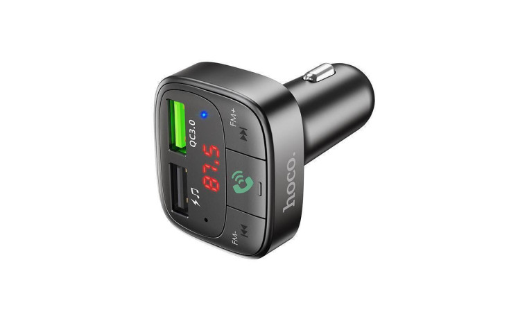 FM-Модулятор HOCO E59 Promise QC3.0 car BT FM transmitter