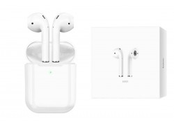 Наушники вакуумные беспроводные HOCO EW01 Plus True wireless Bluetooth (белый) 