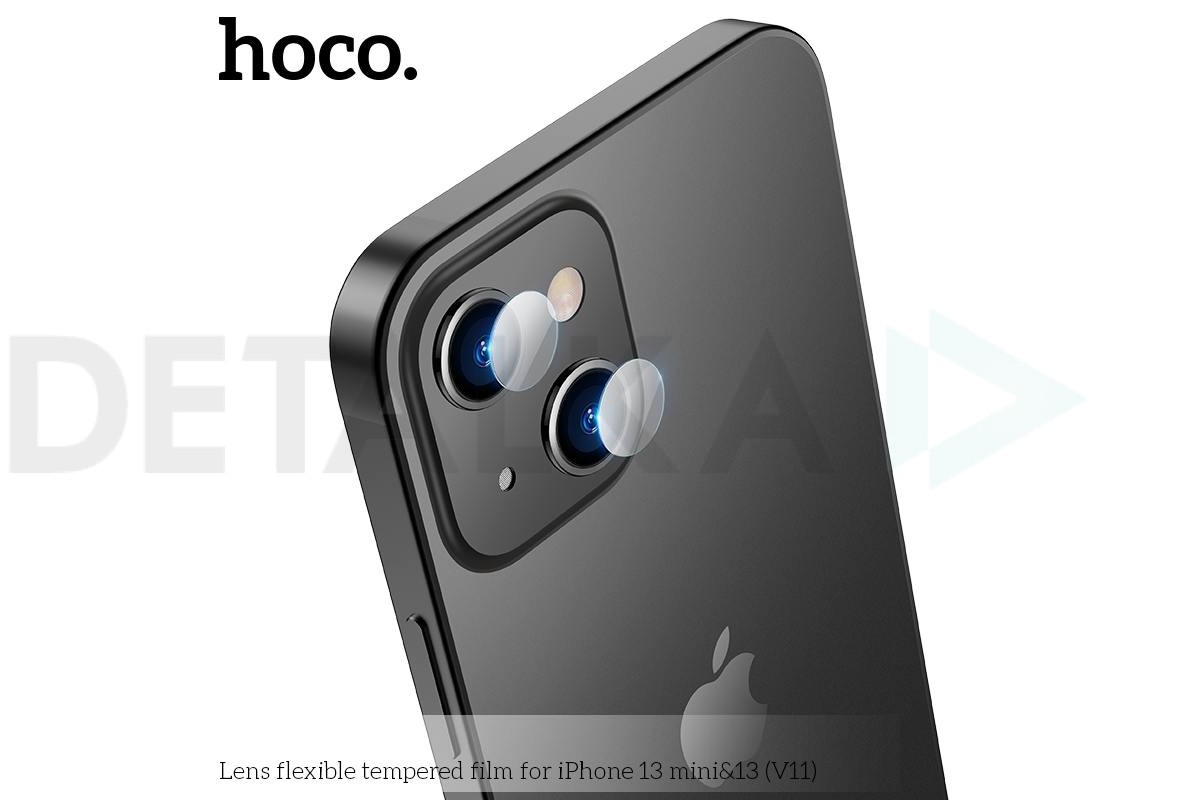 Защитное стекло камеры iPhone 13 Mini (5.4) HOCO Lens flexible прозрачное в  Детальке купить,