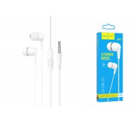 Наушники вакуумные проводные HOCO M97 Enjoy earphones with microphone (белый)