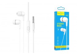 Наушники вакуумные проводные HOCO M97 Enjoy earphones with microphone (белый)