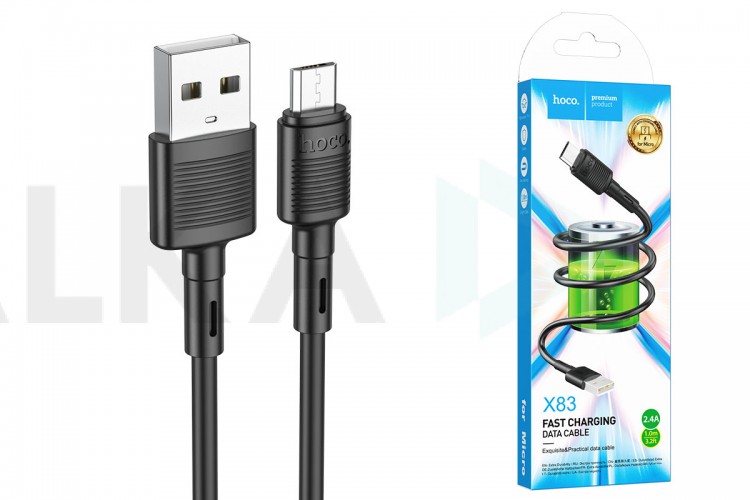 Кабель USB - USB Type-C HOCO X83 (черный) 1м