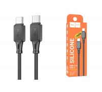 Кабель USB Type-C - USB Type-C HOCO X101 PD60W (черный) 1м