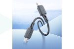 Кабель USB Type-C - USB Type-C HOCO X101 PD60W (серый) 1м