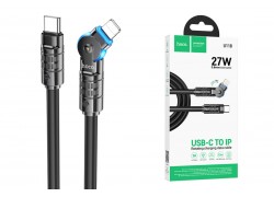 Кабель USB Type-C - Lightning HOCO U118, 3A PD20W (черный) 1м 
