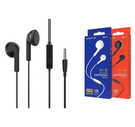 Наушники вакуумные проводные BOROFONE BM40 Sage universal earphones (черный)
