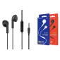 Наушники вакуумные проводные BOROFONE BM40 Sage universal earphones (черный)